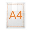 Infobord Nobo Premium Plus A4 acryl wand foto