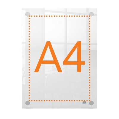 Infobord Nobo Premium Plus A4 acryl wand