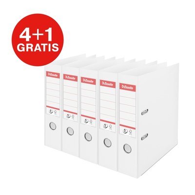 Classeur à levier Esselte Vivida N°1 multipack 75mm A4 5 pièces blanc