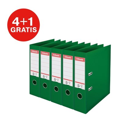 Classeur à levier Esselte Vivida N°1 multipack 75mm A4 5 pièces vert