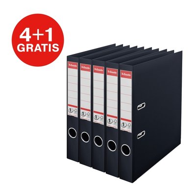 Ordner Esselte Vivida No.1 multipack 50mm A4 5 stuks zwart