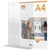 Infobord Nobo Premium Plus A4 acryl vrijstaand foto