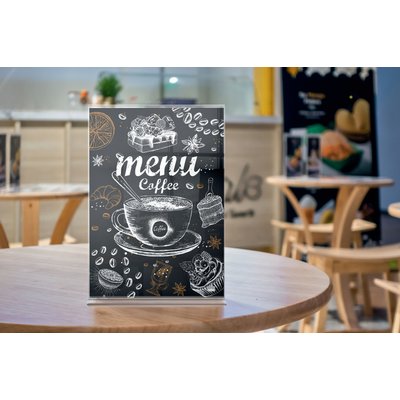 Porte-affiche Nobo Premium Plus A3 acrylique autoportant