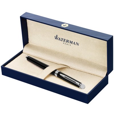 Stylo plume Waterman Hémisphère Noir Laqué CT Medium