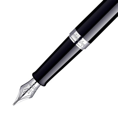 Stylo plume Waterman Hémisphère Noir Laqué CT Medium