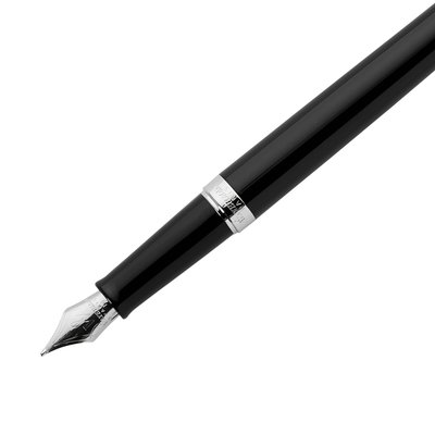 Stylo plume Waterman Hémisphère Noir Laqué CT Medium