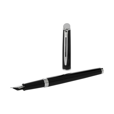 Stylo plume Waterman Hémisphère Noir Laqué CT Medium