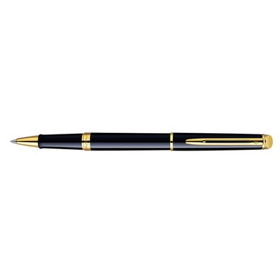 Roller Waterman Hémisphère Noir Laqué GT Fin