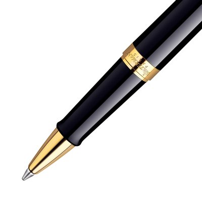 Roller Waterman Hémisphère Noir Laqué GT Fin