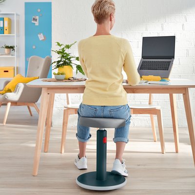 Actieve zit-sta kruk Leitz Ergo Cosy grijs