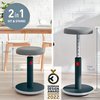 Actieve zit-sta kruk Leitz Ergo Cosy grijs photo