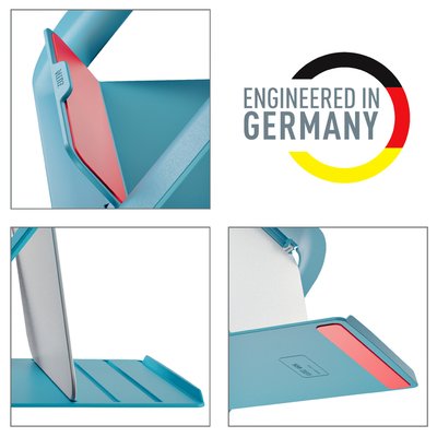 Support ordinateur portable Leitz Ergo Cosy réglable recyclé bleu