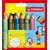 Kleurpotloden STABILO 882 woody 3 in 1 duo puntenslijper ass 6st
