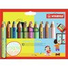 Crayon STABILO 882 Woody 3-en-1 Duo étui 10 pièces + taille-crayon Photo