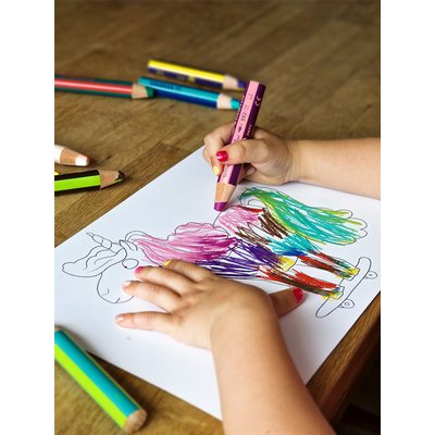 Crayon STABILO 882 Woody 3-en-1 Duo étui 10 pièces + taille-crayon