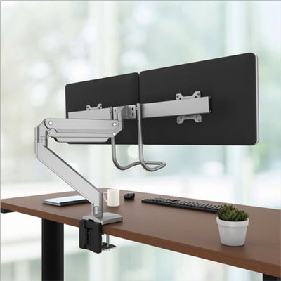Monitorarm Fellowes Eppa Crossbar zilver