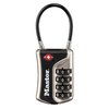 Cadenas Masterlock combinaison 4 chiffres TSA anse flexible noir 35mm Photo