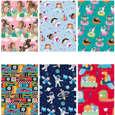 Inpakpapier IG Group Kids 200x70cm assorti