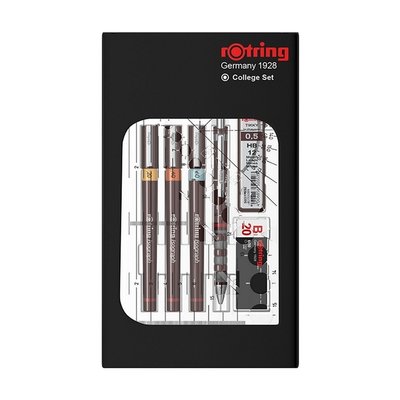 Tekenset rOtring Isograph 7-delig