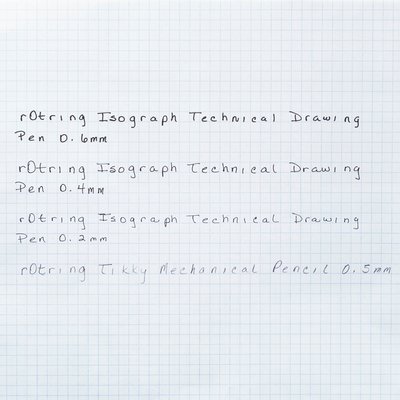 Tekenset rOtring Isograph 7-delig