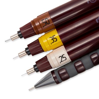 Rotring Isograph Technical Pen College 0,25-0,35-0,5mm set de 3 pièces