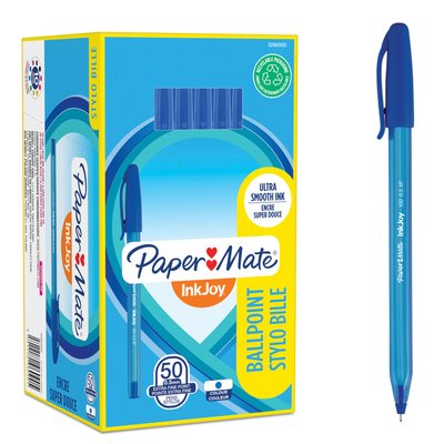 Stylo bille Paper Mate Inkjoy 100 Fin bleu