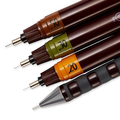 Rotring Isograph Technical Pen College 0,2-0,3-0,5mm set de 3 pièces