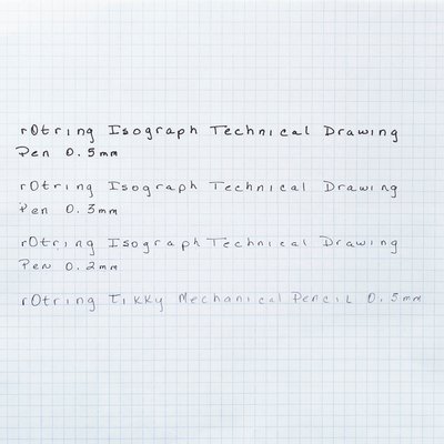 Rotring Isograph Technical Pen College 0,2-0,3-0,5mm set de 3 pièces