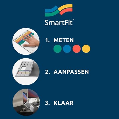 Monitorarm Kensington SmartFit ruimtebesparend dubbel