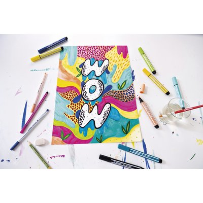 Feutre STABILO Pen 68/12 Max Arty assorti étui 12 pièces