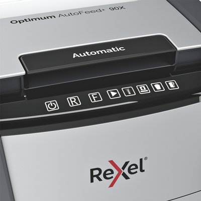 Papiervernietiger Rexel Optimum Auto+ 90X snippers 4x28mm