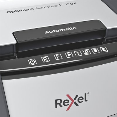 Destructeur Rexel Optimum Auto+ 130X particules 4x28mm