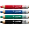Whiteboardpotlood STABILO MARKdry 648/4 + slijper-microvezel ass 4st foto