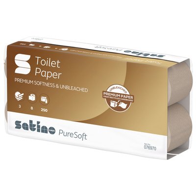 Toiletpapier Satino MT1 PureSoft 3-laags 250 vel naturel 076970