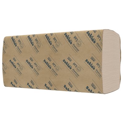 Handdoek Satino PT2 PureSoft w-vouw 2-laags 206x320mm 25x120 vel naturel 277520