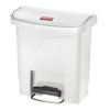 Pedaalemmer Rubbermaid Slim Jim Step-On 15liter wit foto