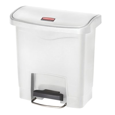 Pedaalemmer Rubbermaid Slim Jim Step-On 15liter wit