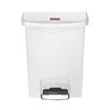Pedaalemmer Rubbermaid Slim Jim Step-On 30liter wit foto