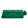 Deksel Rubbermaid Slim Jim Recyclestation gesloten groen foto
