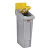 Insert Couvercle Rubbermaid pour Station de reyclage Slim JIm déchets mixtes jaune Photo