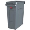 Collecteur Rubbermaid Slim Jim Vented avec conduits d'aération 60L gris Photo