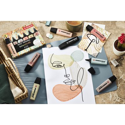 Markeerstift STABILO Boss 70/186 nature colors beige