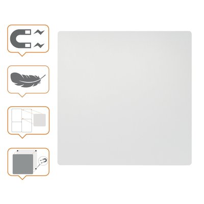Whiteboard Nobo frameloos modulair 45x45cm