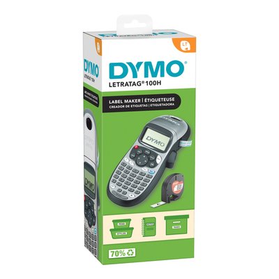 Labelprinter Dymo LetraTag 100H draagbaar abc 12mm zilverkleurig special edition