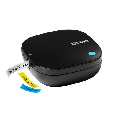 Labelprinter Dymo LetraTag 200B draagbaar bluetooth 12mm zwart promopack