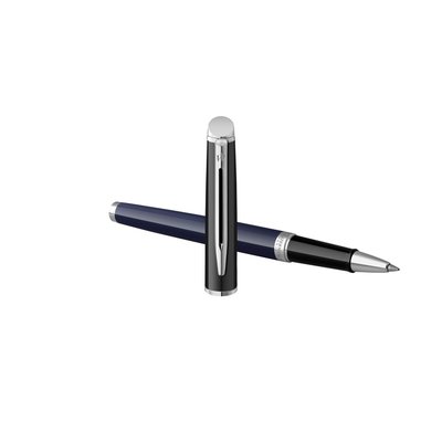 Rollerpen Waterman Hémisphère Colour Blocking black en blue CT fijn