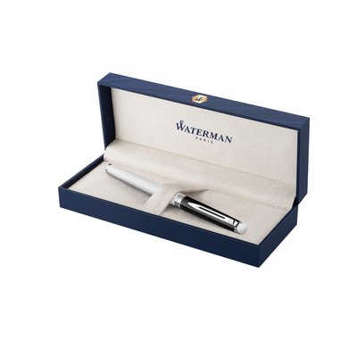 Stylo plume Waterman Hémisphère Colour Blocking Black White CT Fin