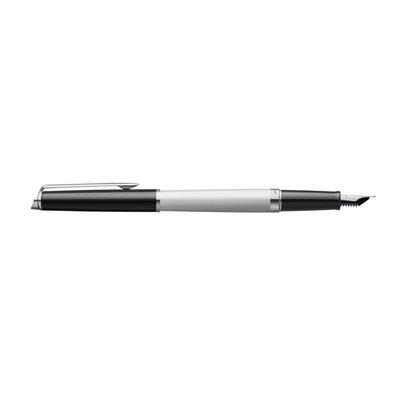 Stylo plume Waterman Hémisphère Colour Blocking Black White CT Fin