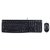 Clavier Logitech K120 QWERTY + souris USB noir