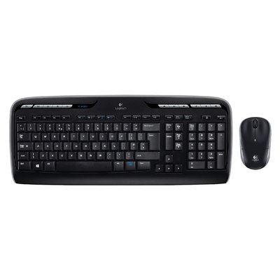 Clavier + souris Logitech MK330 QWERTY noir